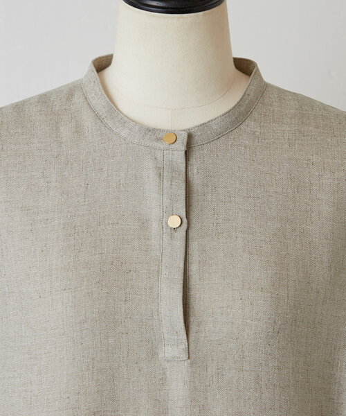 BEARDSLEY（ビアズリー）の「麻調合繊ボリュームブラウス（シャツ