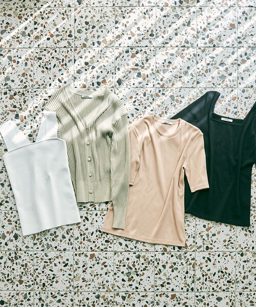 別注】スタイリスト佐藤佳菜子 × SLOANE / ミラノ リブ タンクトップ