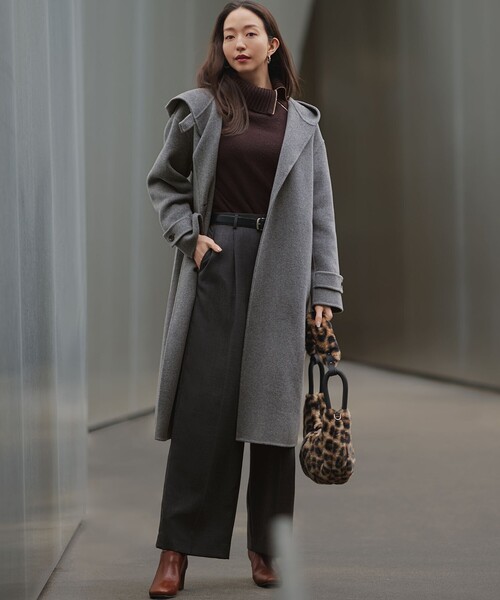 MANTECOPureリバー フード ロングコート（その他アウター）｜23区 S