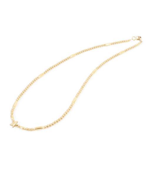 ブランド古着】全金スター付ビーズネックレスチェーン フィールド 18