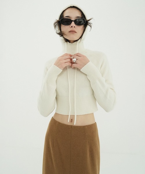 セール】SHORT KNIT HOODIE（ニット/セーター）｜CLANE（クラネ）の