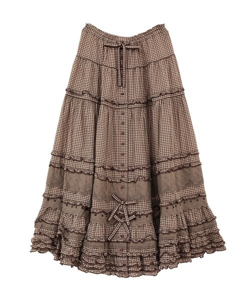 PINK HOUSE（ピンクハウス）の「綿レース使いアンティークギンガム