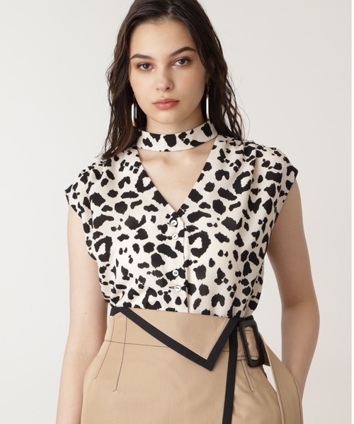 PINKY&DIANNE（ピンキーアンドダイアン）の「アニマルプリントブラウス