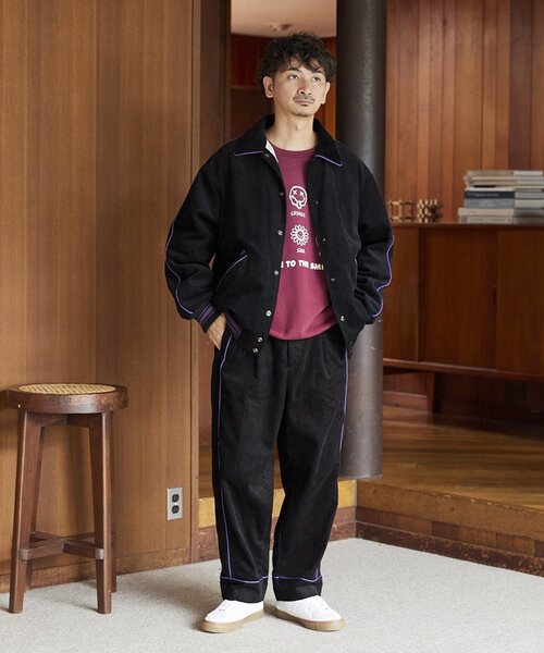 スクーカム コーデュロイ セットアップ スタジャン パンツ SKOOKUM