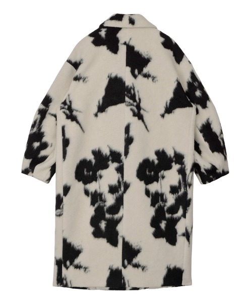 Ameri（アメリ）の「UND SHADOW FLOWER WOOL COAT（チェスターコート