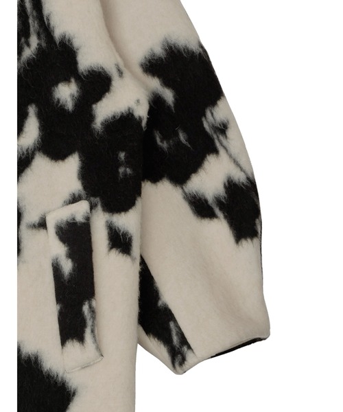 Ameri（アメリ）の「UND SHADOW FLOWER WOOL COAT（チェスターコート