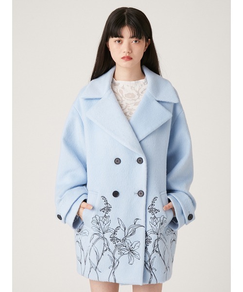 LILY BROWN（リリーブラウン）の「エンブロイダリーコクーンコート