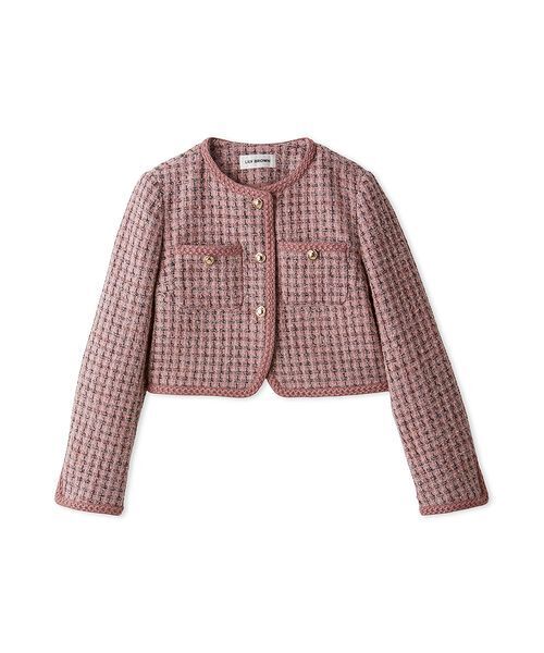 LILY BROWN（リリーブラウン）の「ツイードショートジャケット（ノー