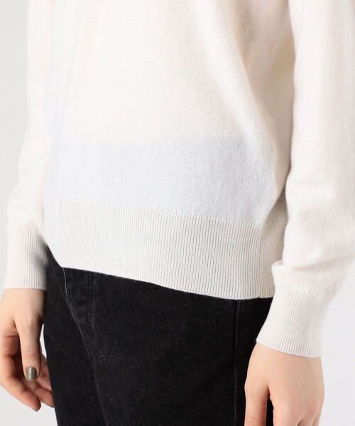 セール】スコットランドカシミヤ Vネックニット（ニット/セーター