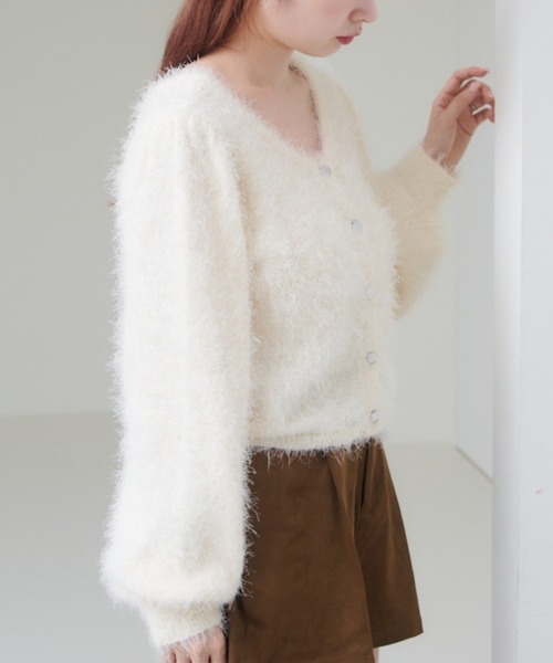 セール】シャギー2wayカーディガン（ニット/セーター）｜Kastane