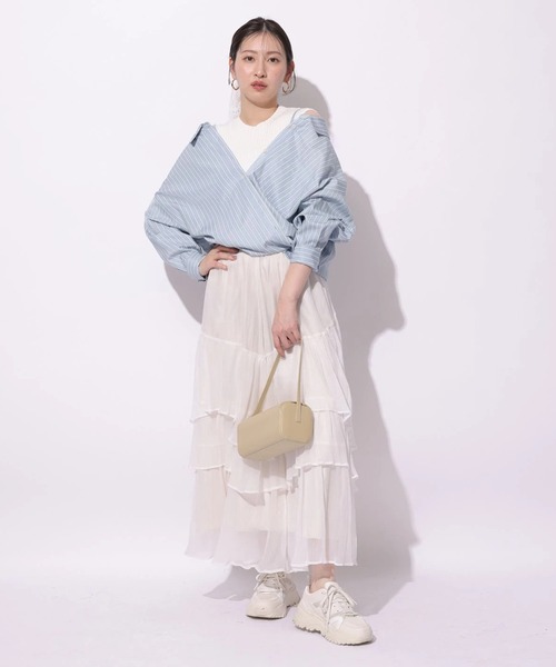 シアーランダムティアードスカート（スカート）｜Mystrada（マイ