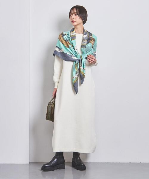 manipuri（マニプリ）の「＜manipuri＞ウール/シルク ストール