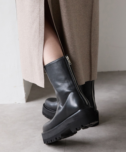 追加》CAMINANDO（カミナンド）別注 ウシロZIPブーツ（ブーツ