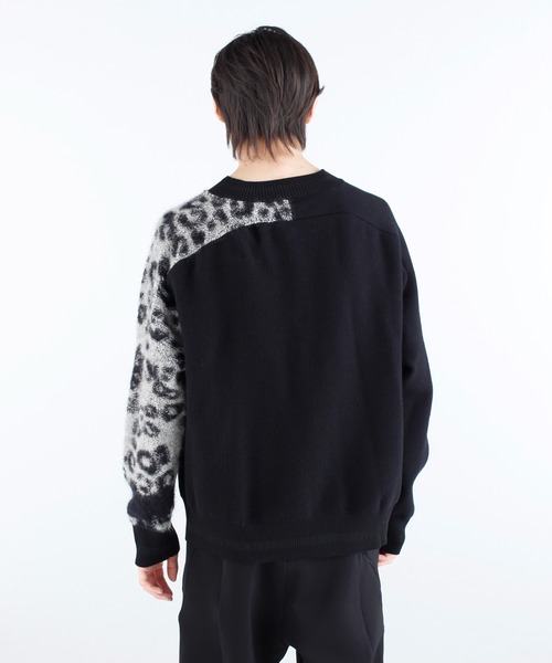 Y-3（ワイスリー）の「U LEOPARD KNIT CREW SWEATER（ニット/セーター