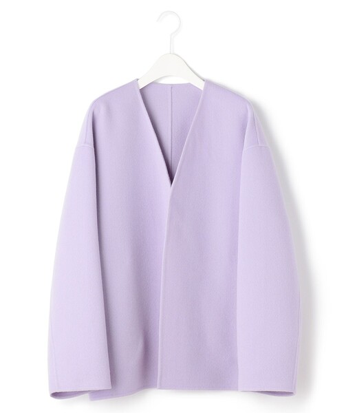 MANTECOリバー ショート コート（ノーカラーコート）｜23区（ニジュウ