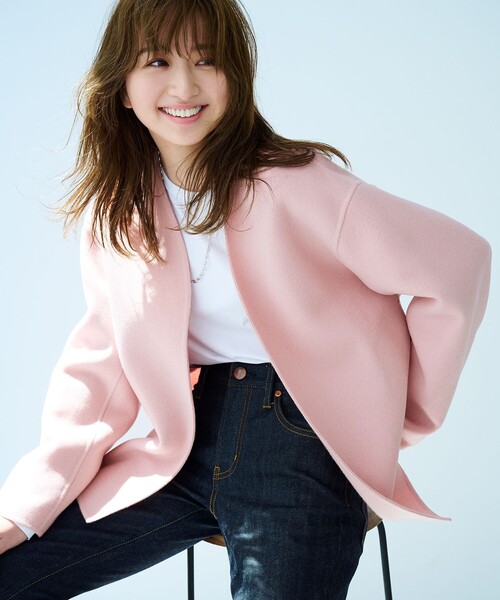 MANTECOリバー ショート コート（ノーカラーコート）｜23区（ニジュウ