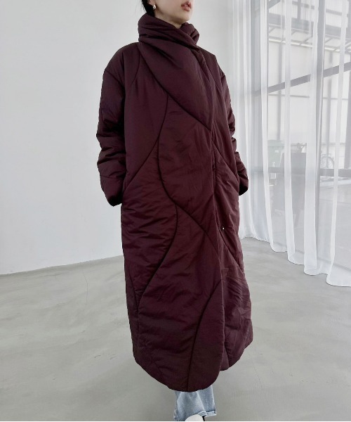 Ameri（アメリ）の「WAVE STITCH HEAT POLAK LONG COAT（その他