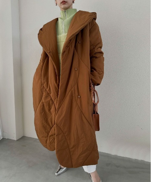 セール】WAVE STITCH HEAT POLAK LONG COAT（その他アウター）｜Ameri