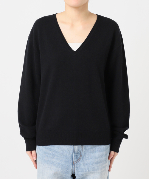 セール】W/CAS Vネックプルオーバー（ニット/セーター）｜Plage