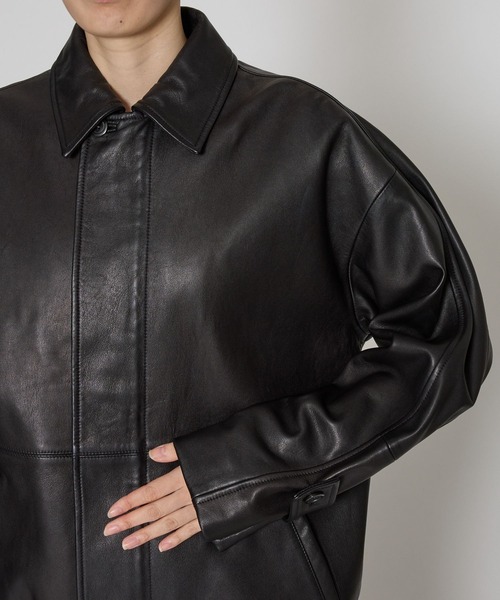 BABYLONE（バビロン）の「レザーカバーオールジャケット（カバーオール