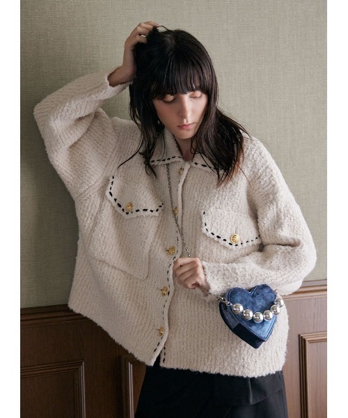 COEL（コエル）の「ステッチブークレーニットジャケット（その他