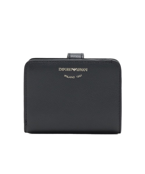 エンポリオ アルマーニ】二つ折りウォレット タンブルレザー（財布