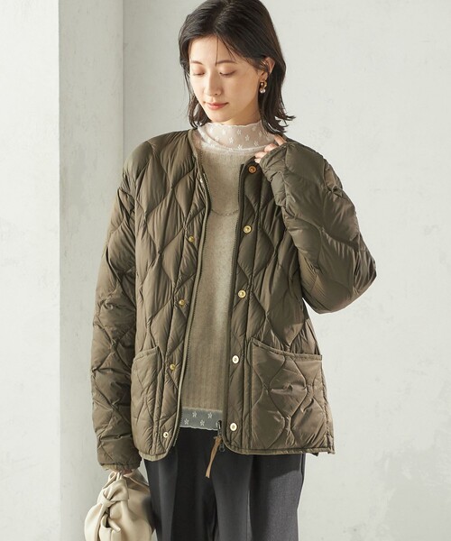 SHIPS別注】TAION:〈手洗い可能〉リブ マルチ WAY ダウン ジャケット