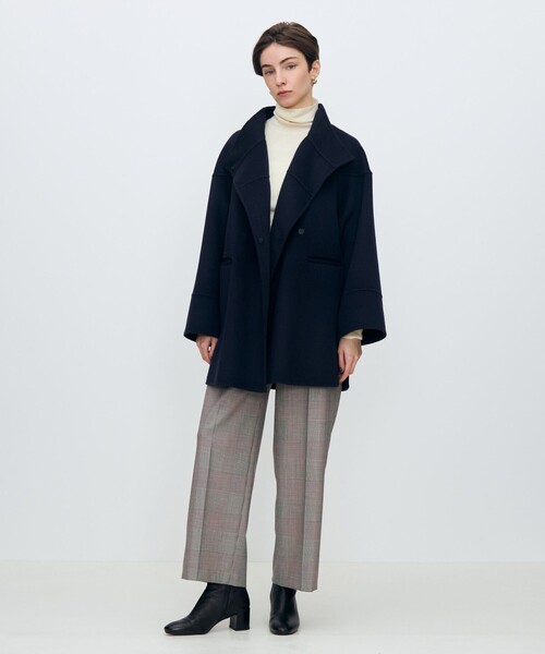 スーパーダブルフェイス スタンドカラーコート（その他アウター