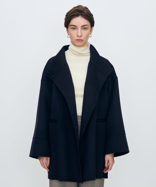スーパーダブルフェイス スタンドカラーコート（その他アウター