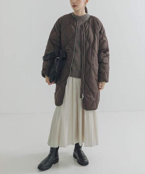 セール】『Sサイズ/WEB限定』コクーンキルティングロングダウン