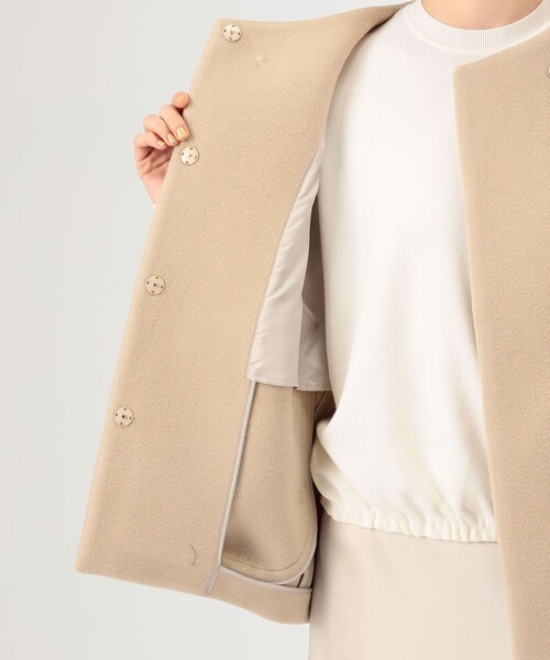 BALLSEY（ボールジィ）の「ウールナイロンベロア コクーンコート（ノー