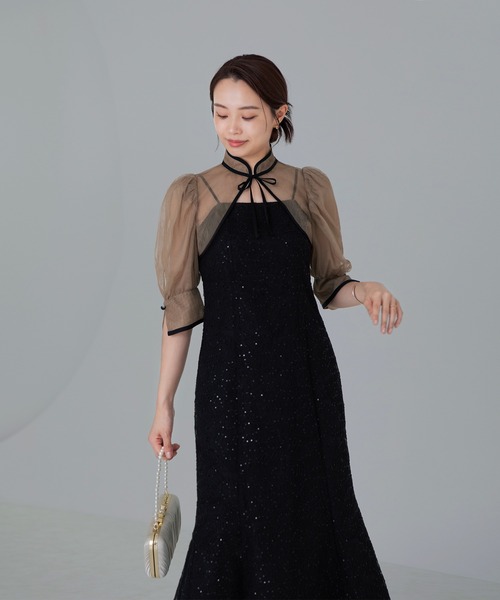 Leja（レジャ）の「【LEJA】スパンコール刺しゅうボタニカルマーメイド