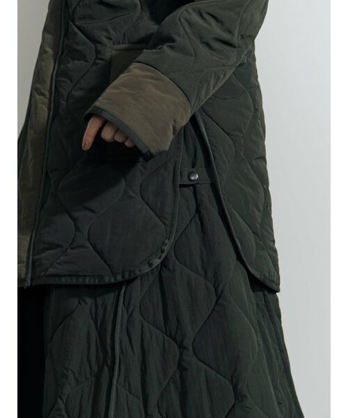 UN3D.（アンスリード）の「レイヤードライクキルティングコート