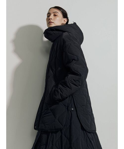 UN3D.（アンスリード）の「レイヤードライクキルティングコート