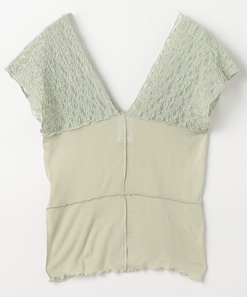 セール】BASERANGE/ベースレンジ Nehru Tank - Lace & Wool / ネルー