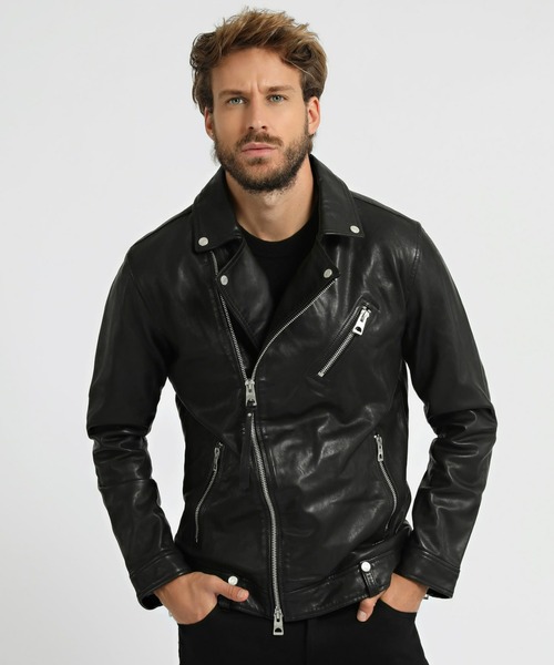 Guess（ゲス）の「Perfecto Leather Jacket（ライダースジャケット