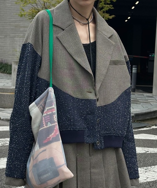 JENNY CURVE DOCKING BLOUSON（テーラードジャケット）｜Ameri（アメリ