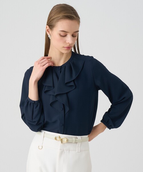 Eternal Line 2025】ジョーゼットカラミラッフル ブラウス（シャツ