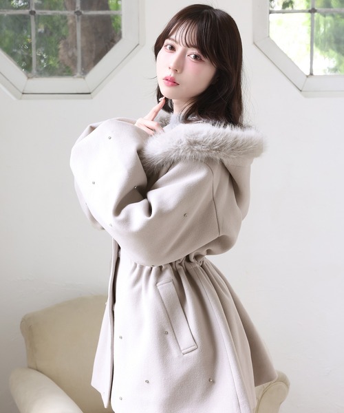 セール】【今すぐお届け可能！】ビジュー付き女の子コート（その他