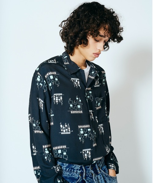 TOWNCRAFT / タウンクラフト 50S ROCKABILLY SHIRTS 総柄 レーヨン