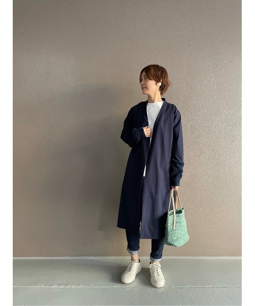 BEARDSLEY（ビアズリー）の「袖ニットハオリコート（ノーカラーコート