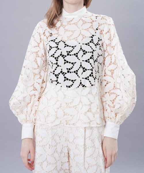 FUMIE=TANAKA/フミエタナカ】レースアームギャザープルオーバー