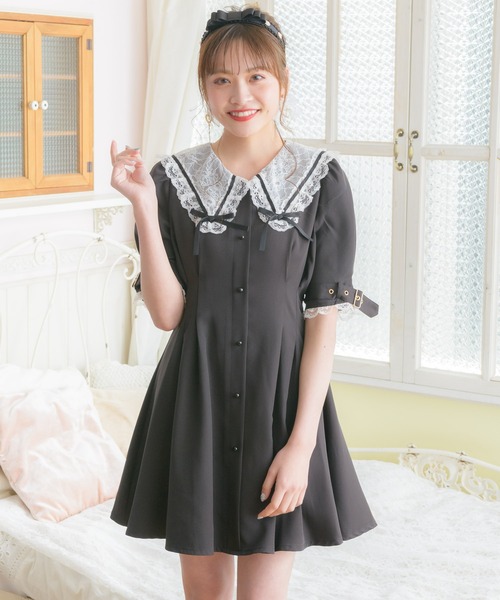ROJITA（ロジータ）の「レース衿Wリボンワンピース（ワンピース）」 - WEAR