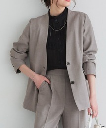 Pierrot｜ピエロのノーカラージャケット通販 - ZOZOTOWN