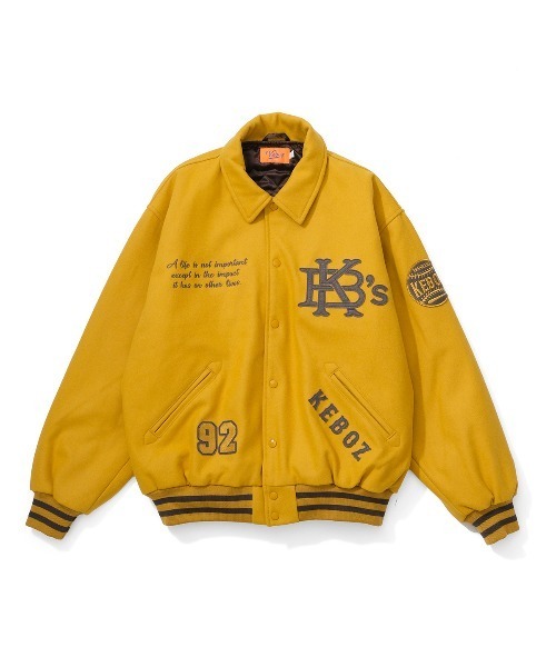 KEBOZ（ケボズ）の「MELTON VARSITY JACKET（スタジャン）」 - WEAR