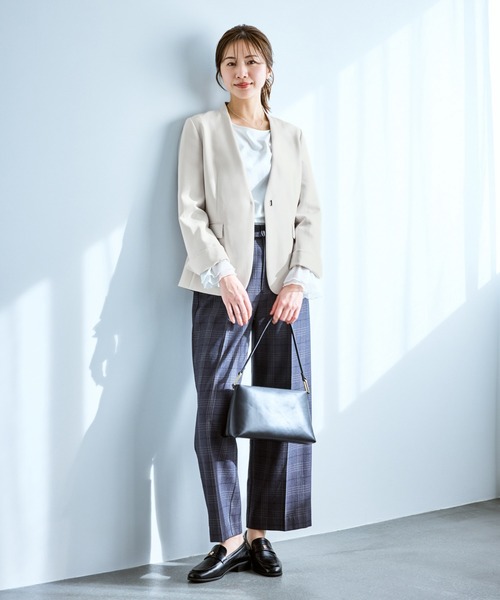 360°ウルトラストレッチ ノーカラージャケット/UVカット・花粉ガード