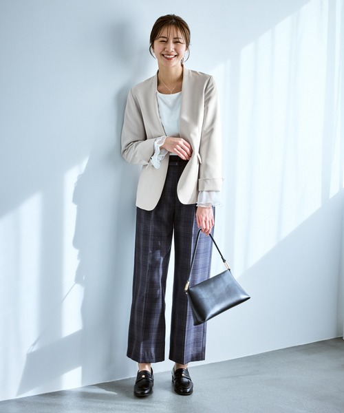 360°ウルトラストレッチ ノーカラージャケット/UVカット・花粉ガード