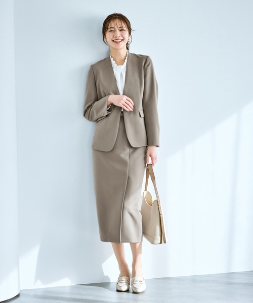 360°ウルトラストレッチ ノーカラージャケット/UVカット・花粉ガード