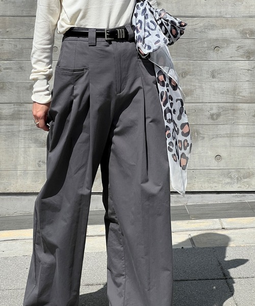 2タック サイドポケット ワイドパンツ je-101 chw22s072