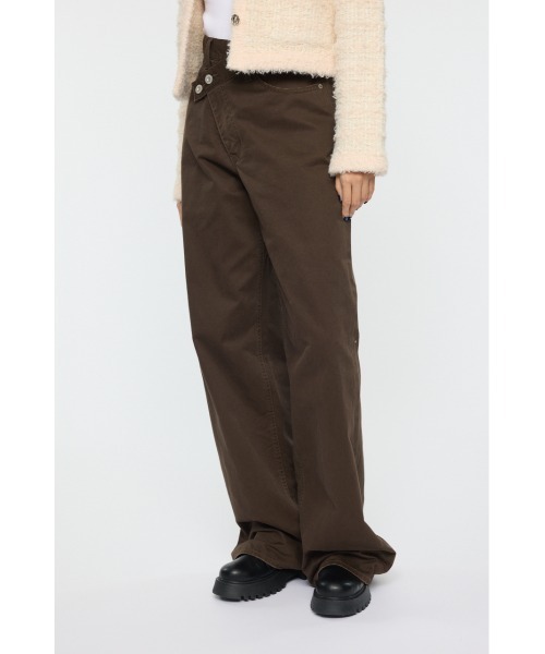 CROSS CHINO WIDE STRAIGHT（チノパンツ）｜MOUSSY（マウジー）の